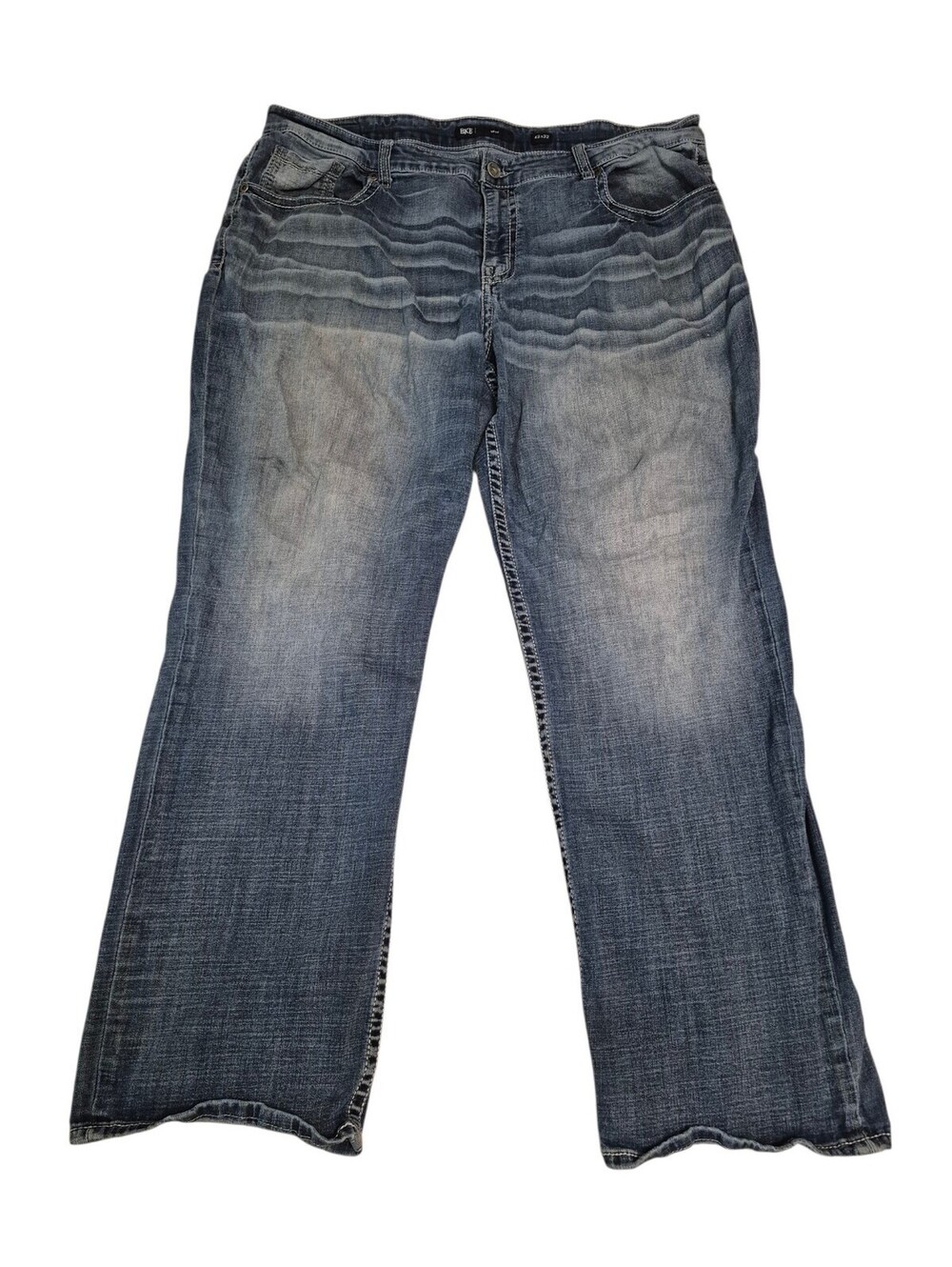 BKE Seth Straight Leg Medium Whisker Wash Men’s Jeans Size 42x31. 5